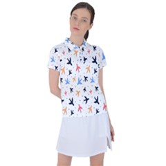 Cute airplanes planes Women s Polo T-Shirt