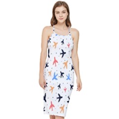 Cute airplanes planes Bodycon Cross Back Summer Dress