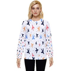 Cute Airplanes Planes Hidden Pocket Sweatshirt