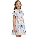 Cute airplanes planes Kids  Bow Tie Puff Sleeve Dress View2