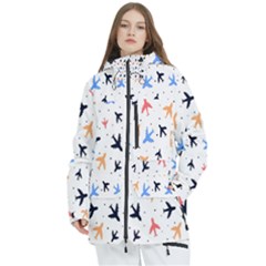 Cute Airplanes Planes Women s Multi Pockets Zip Ski And Snowboard Waterproof Breathable Jacket by ConteMonfrey