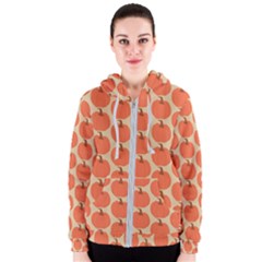 Cute Pumpkin Women s Zipper Hoodie