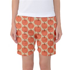 Cute Pumpkin Women s Basketball Shorts by ConteMonfrey