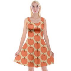 Cute Pumpkin Reversible Velvet Sleeveless Dress