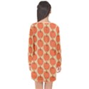 Cute Pumpkin Long Sleeve Chiffon Shift Dress  View2