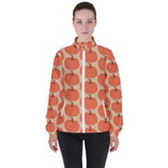 Cute Pumpkin Women s High Neck Windbreaker by ConteMonfrey