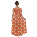 Cute Pumpkin Off Shoulder Open Front Chiffon Dress View2