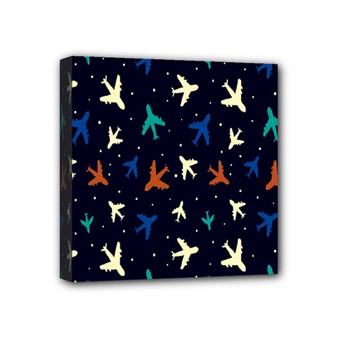 Blue Sky Airplanes Planes Mini Canvas 4  X 4  (stretched) by ConteMonfrey