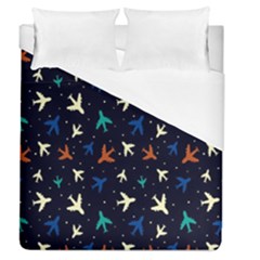 Blue Sky Airplanes Planes Duvet Cover (queen Size) by ConteMonfrey