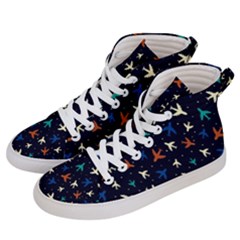 Blue Sky Airplanes Planes Women s Hi-top Skate Sneakers by ConteMonfrey