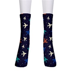 Blue Sky Airplanes Planes Crew Socks