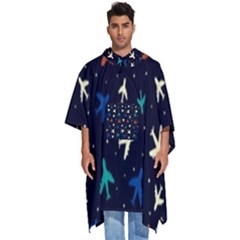 Blue Sky Airplanes Planes Men s Hooded Rain Ponchos by ConteMonfrey