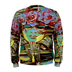 Carnival Mask - Venetian Mask - Italy Vintage Men s Sweatshirt