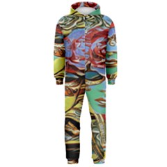 Carnival Mask - Venetian Mask - Italy Vintage Hooded Jumpsuit (men)