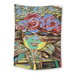 Carnival Mask - Venetian Mask - Italy Vintage Medium Tapestry by ConteMonfrey