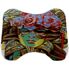 Carnival Mask - Venetian Mask - Italy Vintage Head Support Cushion by ConteMonfrey