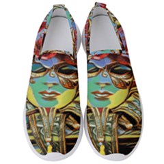 Carnival Mask - Venetian Mask - Italy Vintage Men s Slip On Sneakers by ConteMonfrey