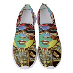 Carnival Mask - Venetian Mask - Italy Vintage Women s Slip On Sneakers by ConteMonfrey