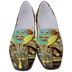 Carnival Mask - Venetian Mask - Italy Vintage Women s Classic Loafer Heels by ConteMonfrey