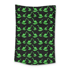 Green Neon Dinos Small Tapestry