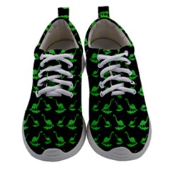 Green Neon Dinos Women Athletic Shoes by ConteMonfrey