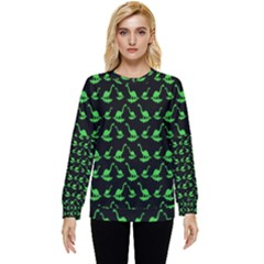 Green Neon Dinos Hidden Pocket Sweatshirt