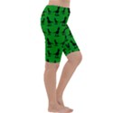 Dinos on a green background Cropped Leggings  View3