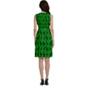 Dinos on a green background Sleeveless Dress With Pocket View4