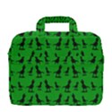 Dinos on a green background MacBook Pro 13  Shoulder Laptop Bag  View4