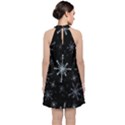 The Most Beautiful Stars Velvet Halter Neckline Dress  View2