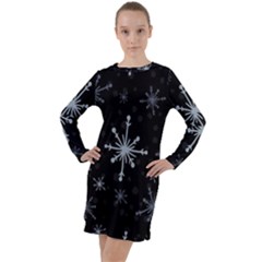 The Most Beautiful Stars Long Sleeve Hoodie Dress