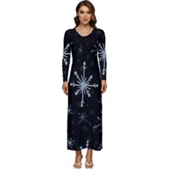 The Most Beautiful Stars Long Sleeve Longline Maxi Dress by ConteMonfrey