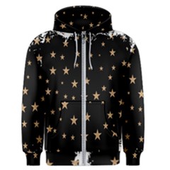 Little Stars Pattern Men s Zipper Hoodie