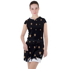 Little Stars Pattern Drawstring Hooded Dress by ConteMonfrey