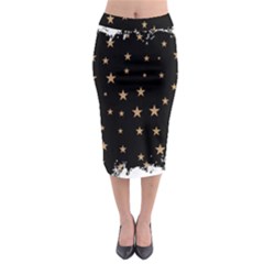 Little Stars Pattern Midi Pencil Skirt by ConteMonfrey