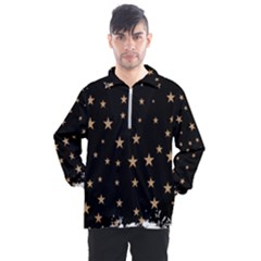 Little Stars Pattern Men s Half Zip Pullover