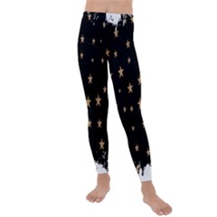 Little Stars Pattern Kids  Lightweight Velour Leggings by ConteMonfrey