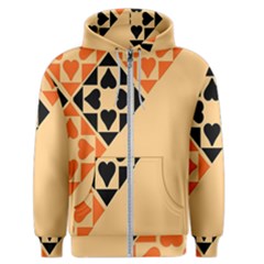 Aesthetic Hearts Men s Zipper Hoodie