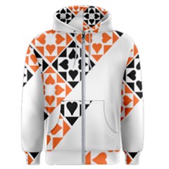 Aesthetic Hearts Men s Zipper Hoodie