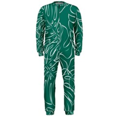 Tropical Green Monstera  Onepiece Jumpsuit (men)