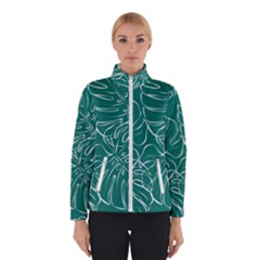 Tropical Green Monstera  Women s Bomber Jacket by ConteMonfrey