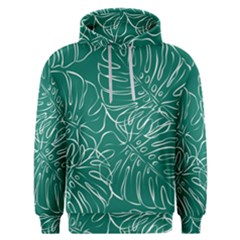 Tropical Green Monstera  Men s Overhead Hoodie