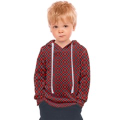 Red Diagonal Plaids Kids  Overhead Hoodie