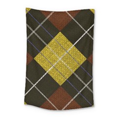 Yellow Plaid Small Tapestry