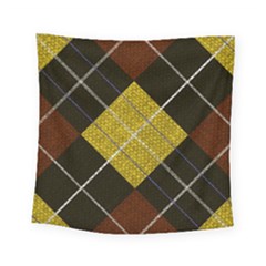 Yellow Plaid Square Tapestry (small)