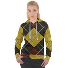 Yellow Plaid Women s Overhead Hoodie