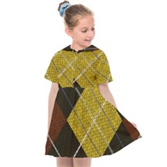 Yellow Plaid Kids  Sailor Dress by ConteMonfrey