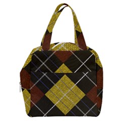 Yellow Plaid Boxy Hand Bag by ConteMonfrey