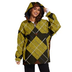 Yellow Plaid Women s Ski And Snowboard Waterproof Breathable Jacket by ConteMonfrey