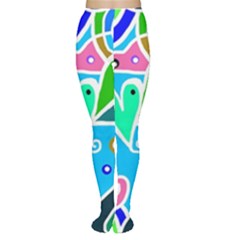 Crazy Pop Art - Doodle Hearts  Tights